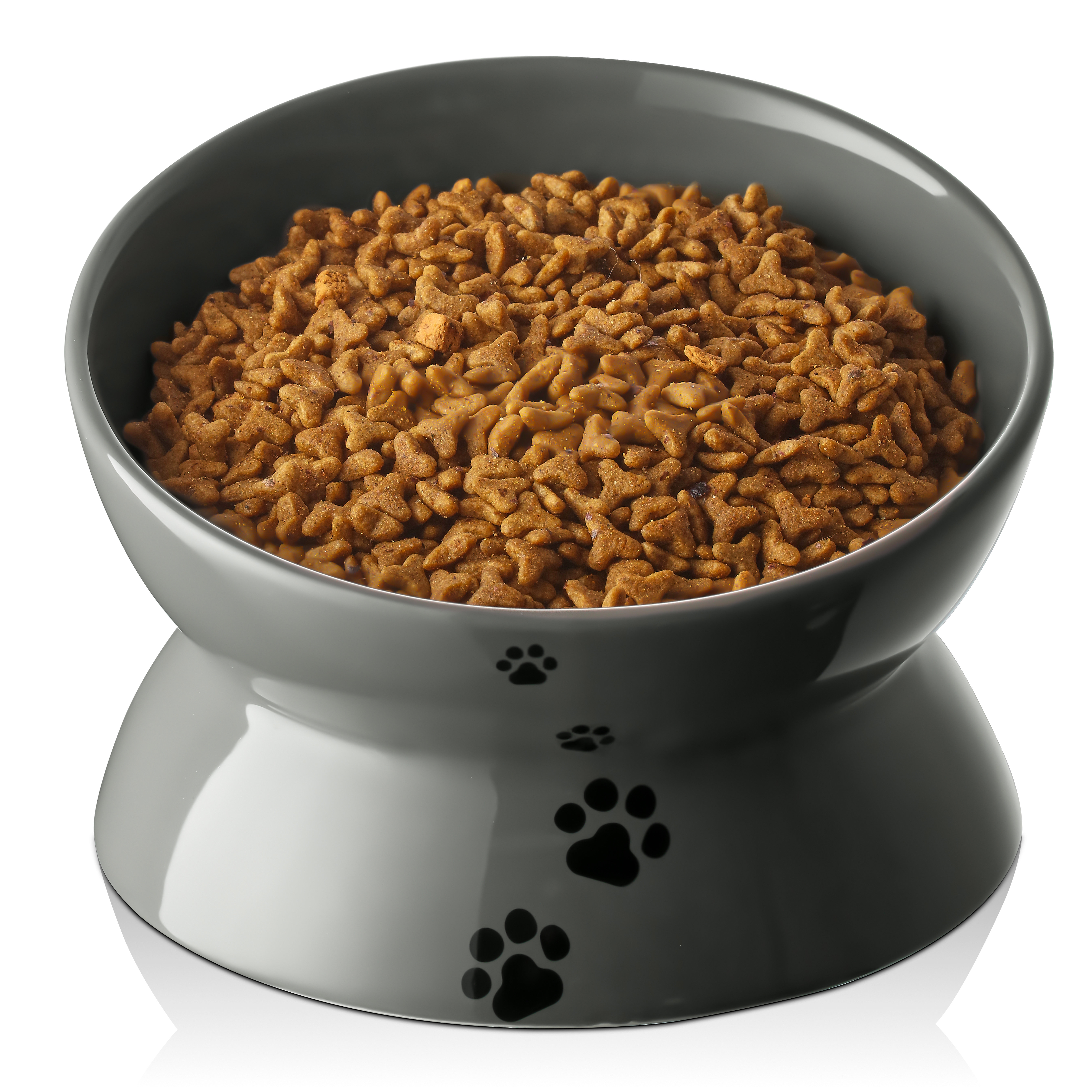 Pet food bowl with lid best sale